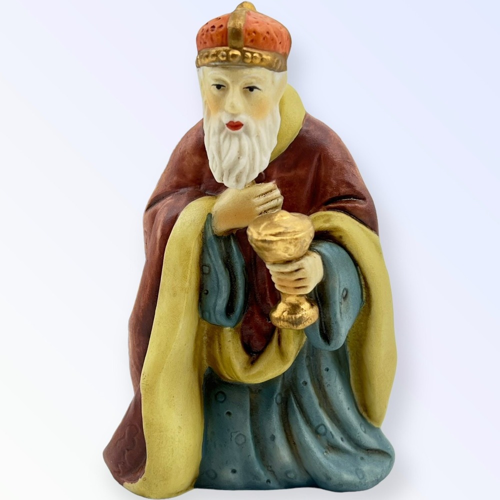 O'well Nativity Heritage Kneeling Wiseman Christmas Replacement 4.25"‎ Figurine